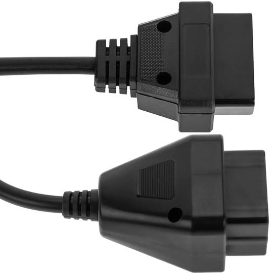 OBD2 12 pin male diagnostic cable compatible with Renault vehicles 24.5cm