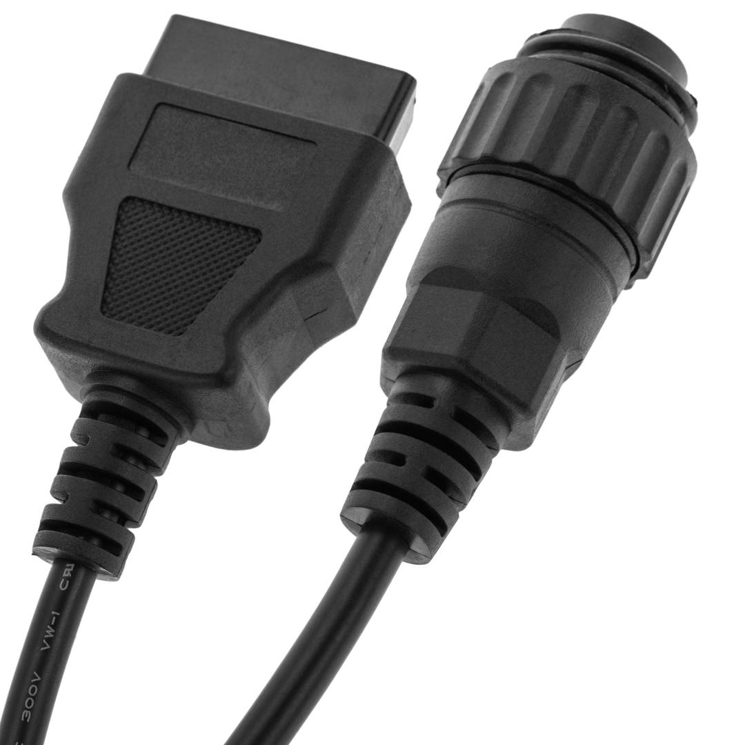 Cable de diagnóstico OBD2 a conector Knorr 7 pin macho