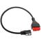 OBD2 16-pins vrouwelijke diagnostische kabel compatibel met Renault Can Clip