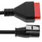 OBD2 16-pins vrouwelijke diagnostische kabel compatibel met Renault Can Clip