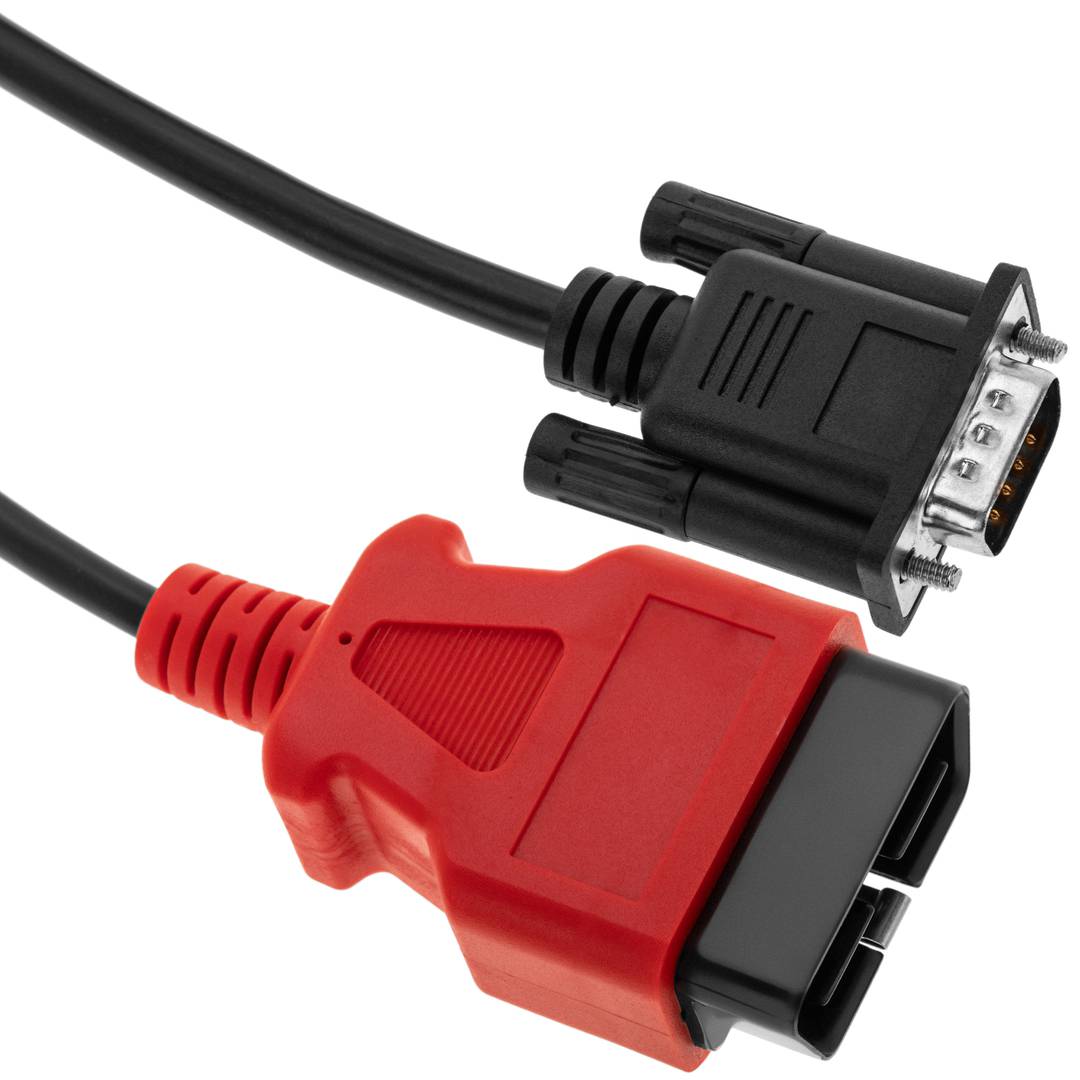 OBD2 Rot 16 Pin Stecker Diagnosekabel Kompatibel mit Fiat ECU Scan Software  - Cablematic