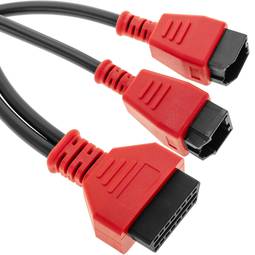Cable de diagnóstico OBD2 doble macho 12 y 8 pin compatible con Chrysler y máquina Autel