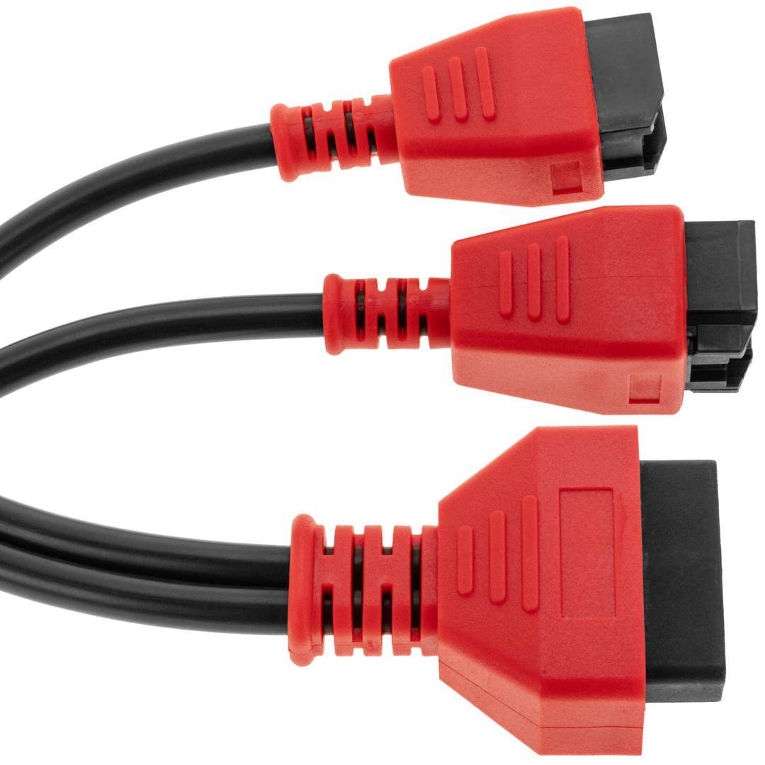 Cabo de diagnóstico OBD2 macho duplo de 12 e 8 pinos compatível com máquina Chrysler e Autel