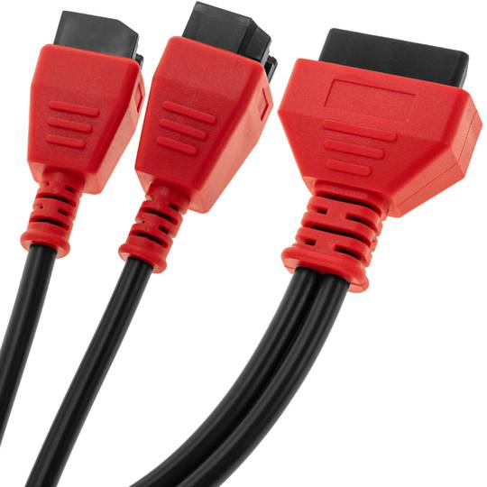 Cabo de diagnóstico OBD2 macho duplo de 12 e 8 pinos compatível com máquina Chrysler e Autel