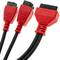 Cabo de diagnóstico OBD2 macho duplo de 12 e 8 pinos compatível com máquina Chrysler e Autel