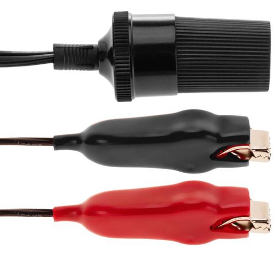 20-A-Batterie-Krokodilklemmen-Adapter auf 49-cm-Auto-Zigarettenanzünder-Buchse
