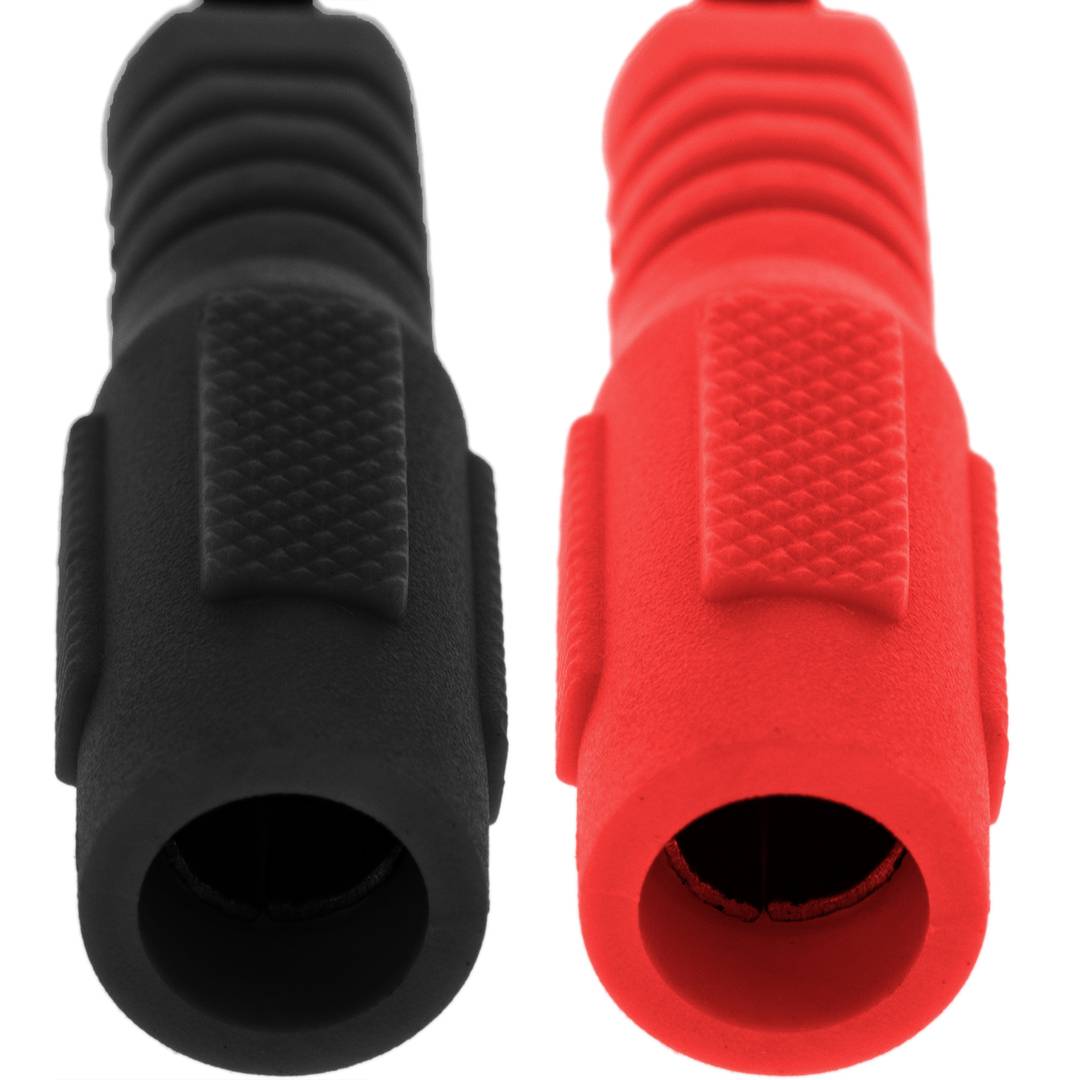 Pinces crocodiles - connecteur femelle 4 mm ( 5 Noir et 5 Rouge