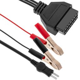 Cavo diagnostico OBD2 16 pin femmina a coccodrillo e linee connettore K e L