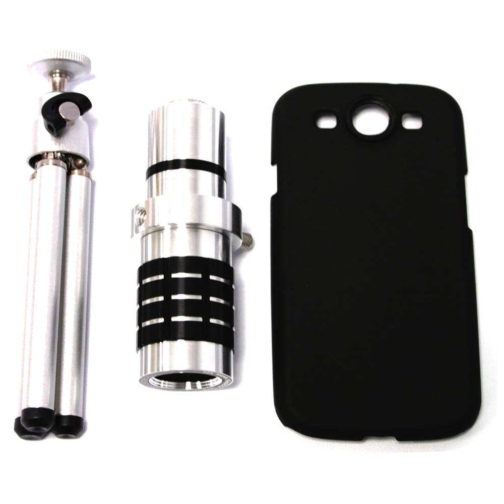 Téléobjectif 12X téléobjectif pour Samsung Galaxy S3 i9300 avec trépied