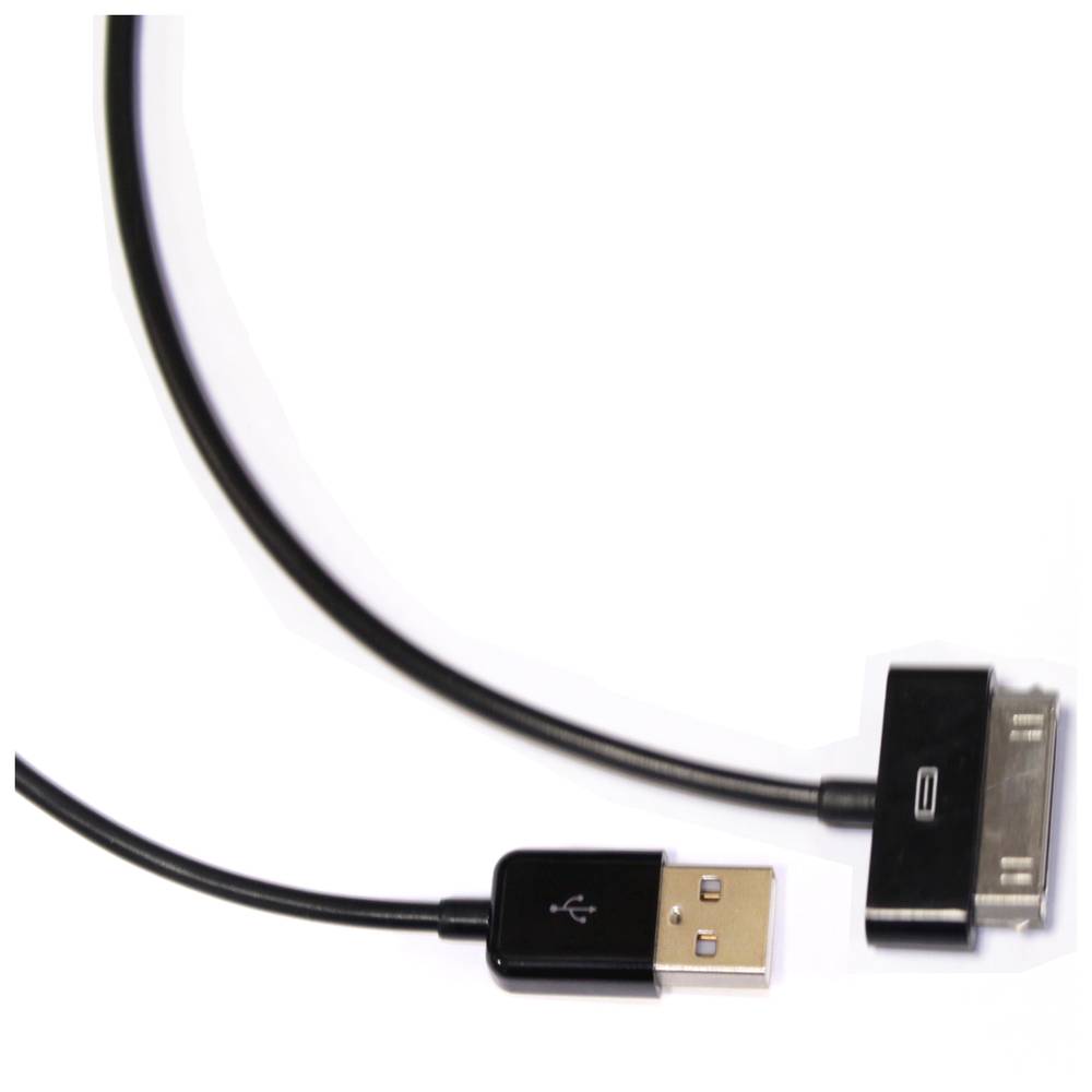 Sync e cabo de carga para iPhone iPod e iPad USB 1.8m preto