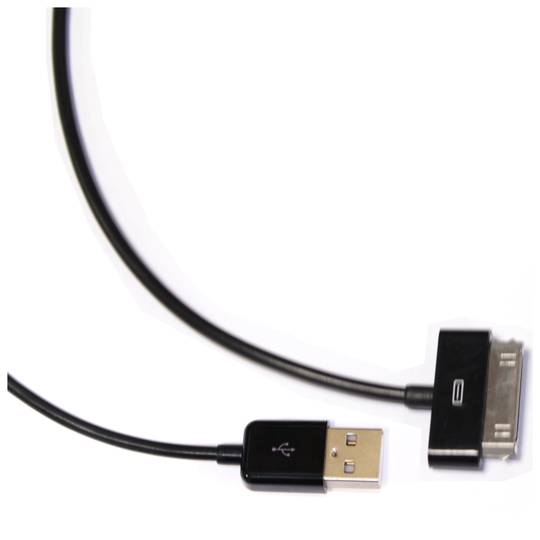Sync e cabo de carga para iPhone iPod e iPad USB 1.8m preto