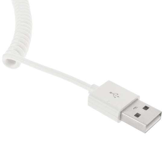 Sync e cabo de carga para iPhone iPod e iPad 30pin USB 1m encaracolado