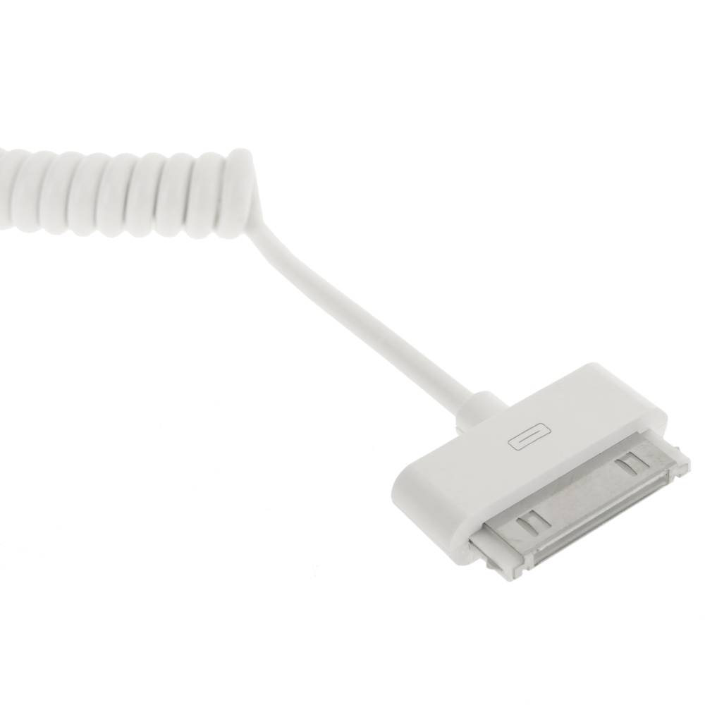 Sync e cabo de carga para iPhone iPod e iPad 30pin USB 1m encaracolado