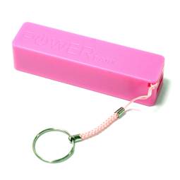 Banc de bateria USB de 2600mAh 1A POWERBANK clauer de color rosa
