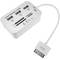 Czytnik kart pamięci i hub USB do kompatybilnego z Samsung Galaxy Tab MS M2 SD MMC TFlash srebrny