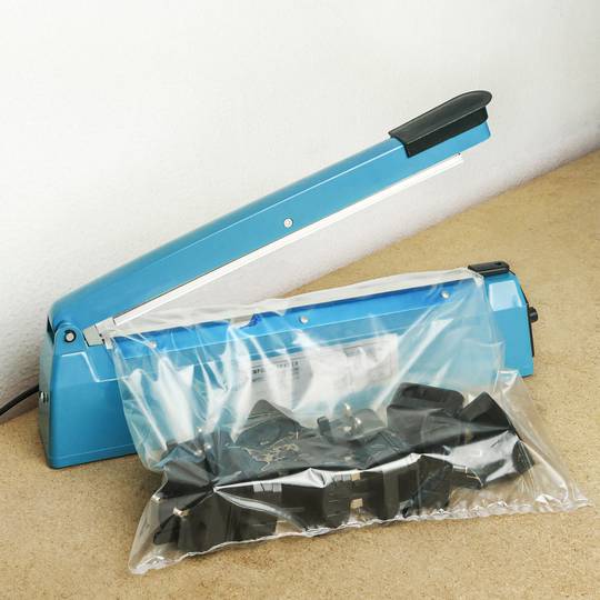 Impulse heat sealing sealer plastic bag 20 cm metal - Cablematic