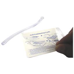 Etiqueta autoadhesiva transparente con lazo de 66 x 105 mm (10 uds)