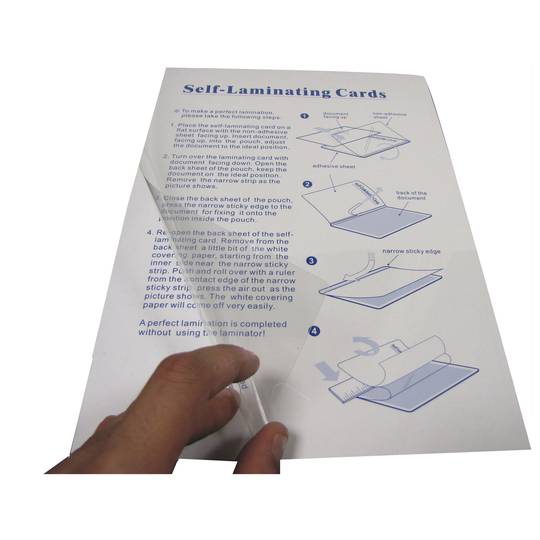 Funda autoadhesiva para plastificación de 210 x 297 mm (3 uds)