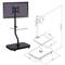 Supporto stand con scaffale allo schermo 17