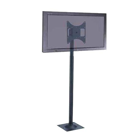 Meuble TV type mât pour écran 17