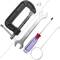 Manual clipper with lever. Bag and net sealer with metal staples HR-PSII