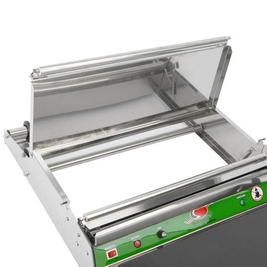 Máquina de envasado de comida con superficie térmica para bobina de film de plástico de 450 mm