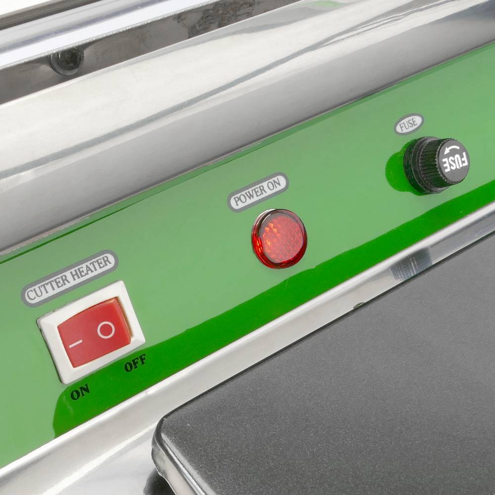 Máquina de envasado de comida con superficie térmica para bobina de film de plástico de 450 mm