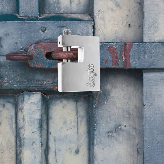 Rechthoekig stalen veiligheidshangslot met bajonet 60 mm