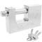 Security padlock rectangular steel with bayonette 90mm