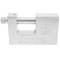 Security padlock rectangular steel with bayonette 90mm