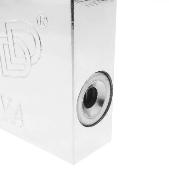 Security padlock rectangular steel with bayonette 90mm
