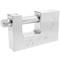 Security padlock rectangular steel with bayonette 90mm