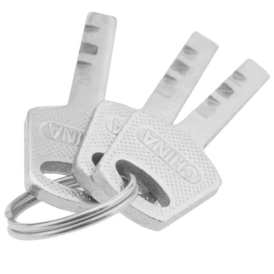 Security padlock rectangular steel with bayonette 90mm