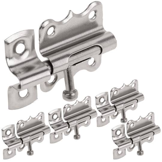 Pack de 5 unidades de perno para portas cromado 30 mm
