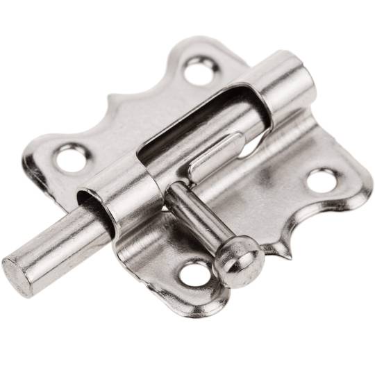 Pack de 5 unidades de perno para portas cromado 30 mm