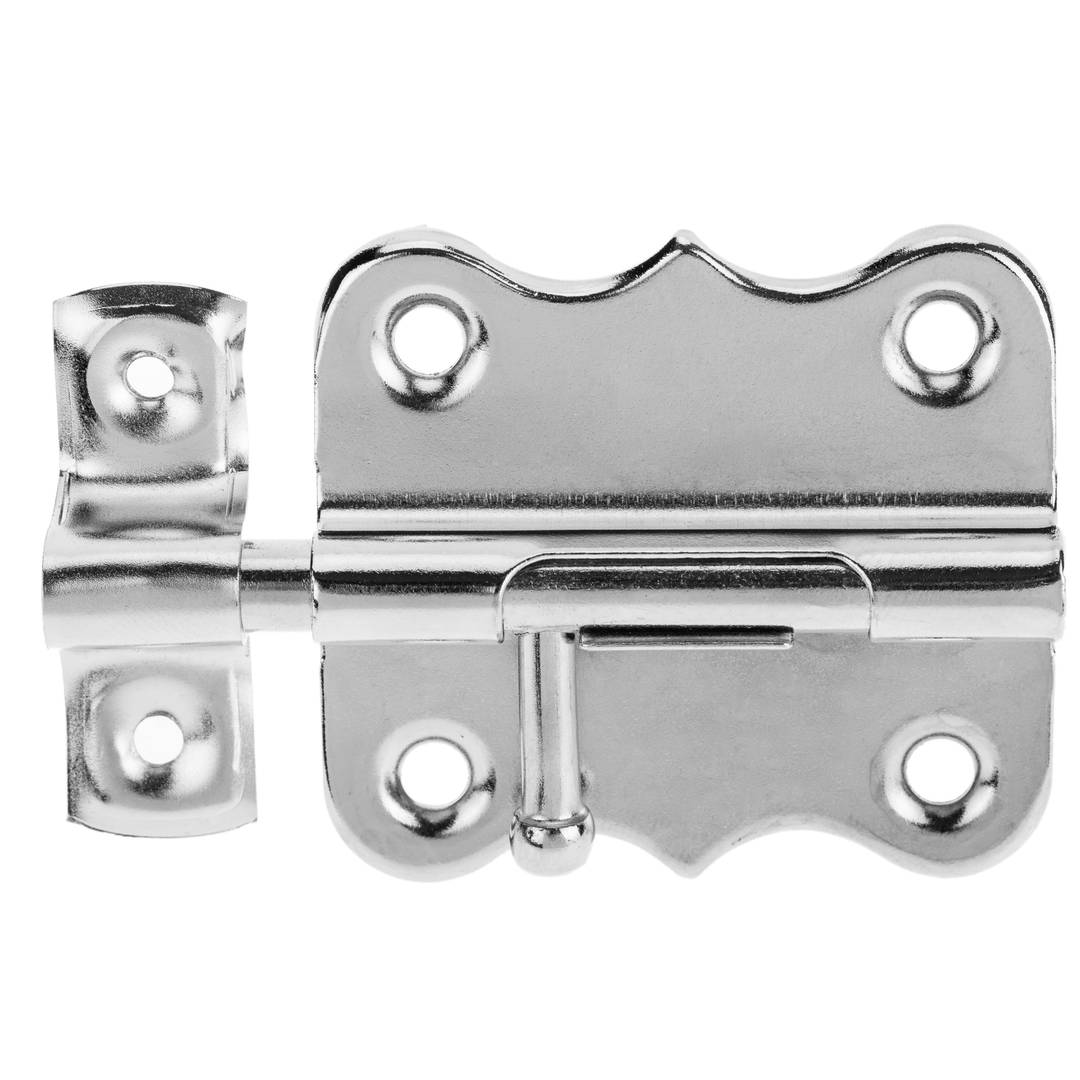 Lot de 5 unités de boulons pour portes couleur chrome 50 mm