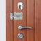 Lot de 5 unités de boulons pour portes couleur chrome 50 mm