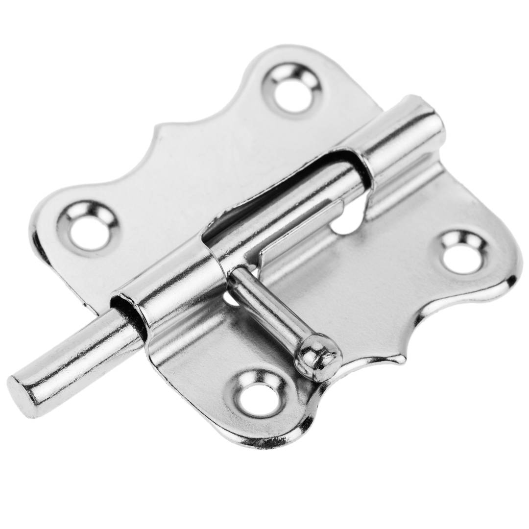 Lot de 5 unités de boulons pour portes couleur chrome 50 mm