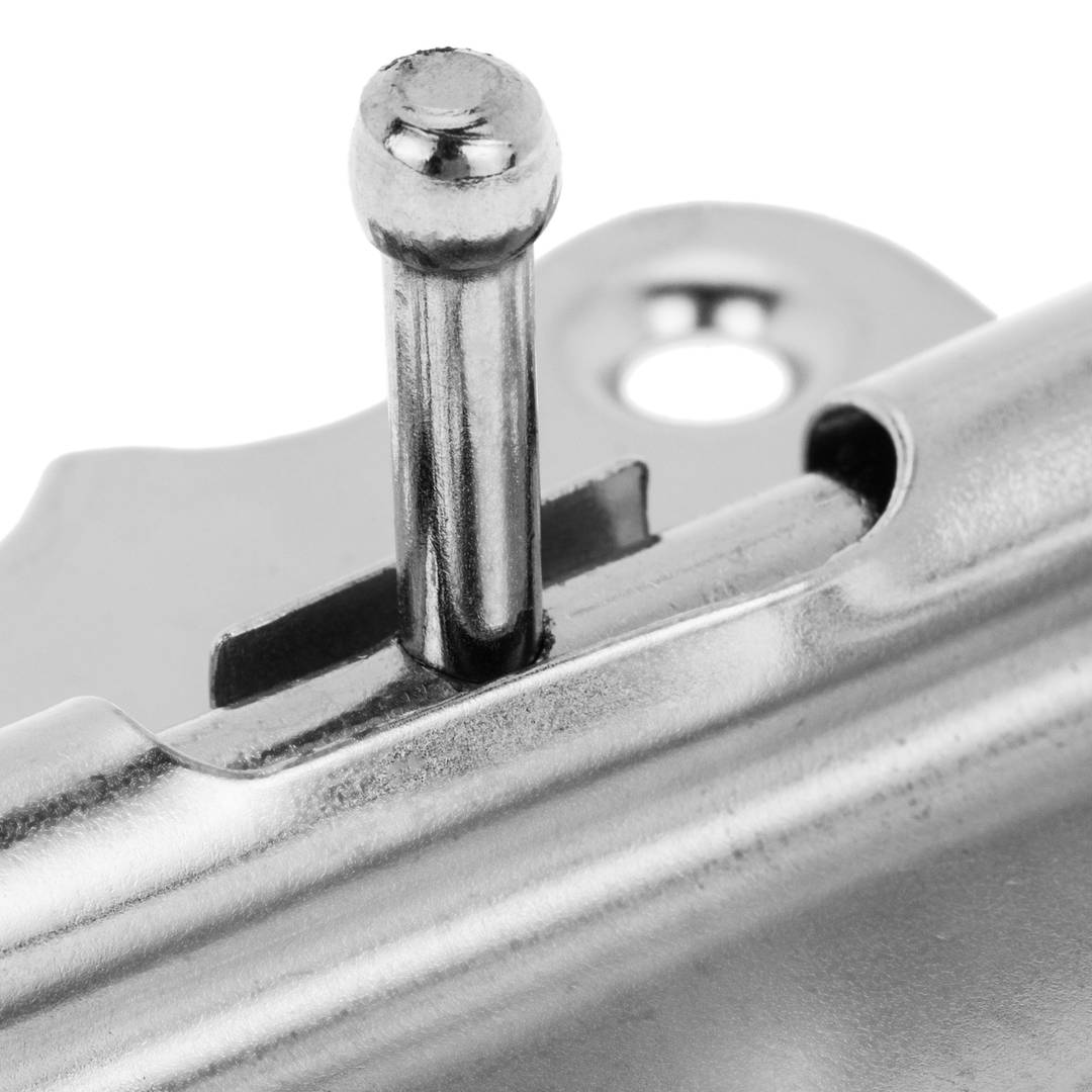 Lot de 5 unités de boulons pour portes couleur chrome 50 mm