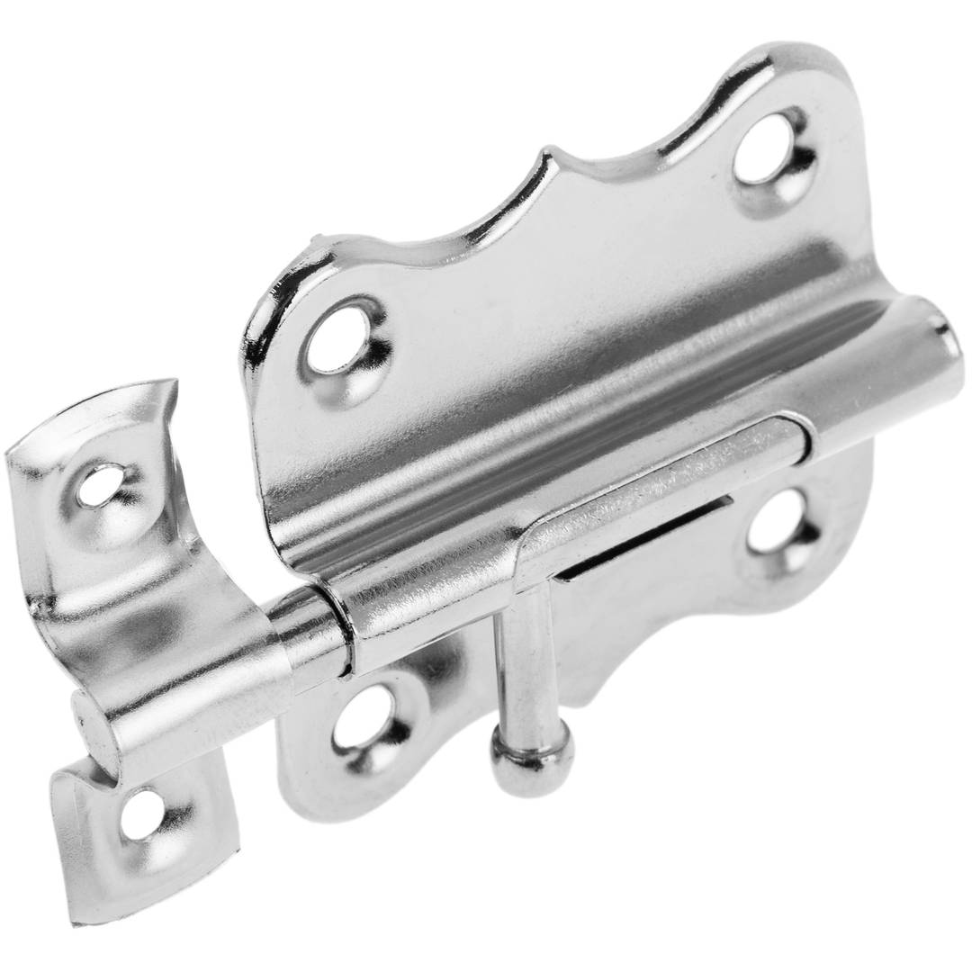 Lot de 5 unités de boulons pour portes couleur chrome 50 mm