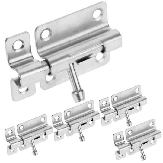 Lot de 5 unités de pênes renforcés pour portes 50 mm couleur chrome