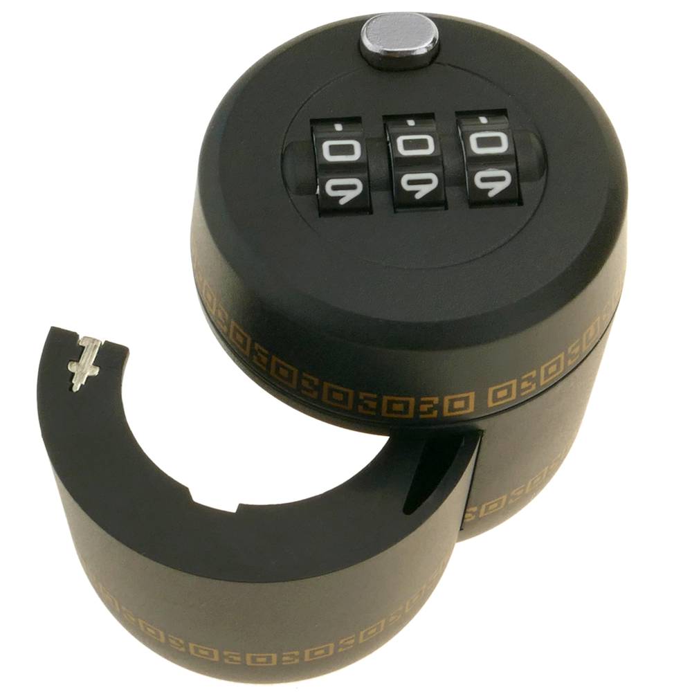 Security cap bottle lock with 3 digit combination for wine and liquor  bottles