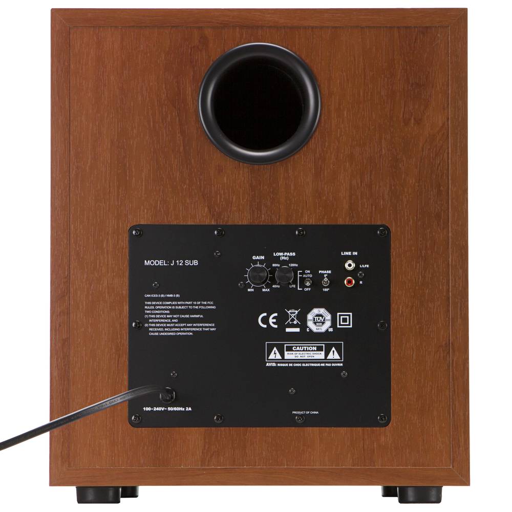 JAMO J 12 subwoofer wood color