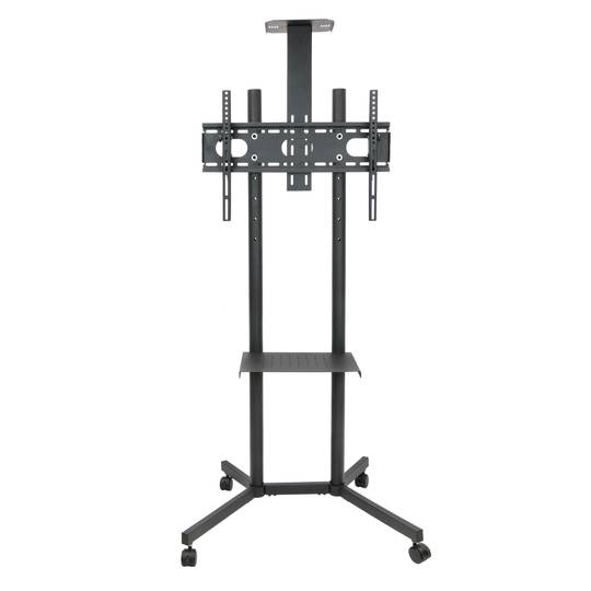 Support stand with wheels and shelves for flat screen 32 