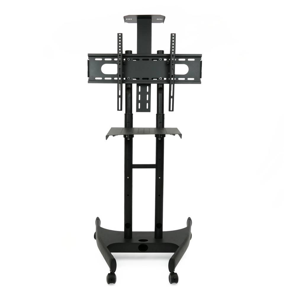Soporte de pie para pantalla de TV plana con ruedas y estantería (32"-55")