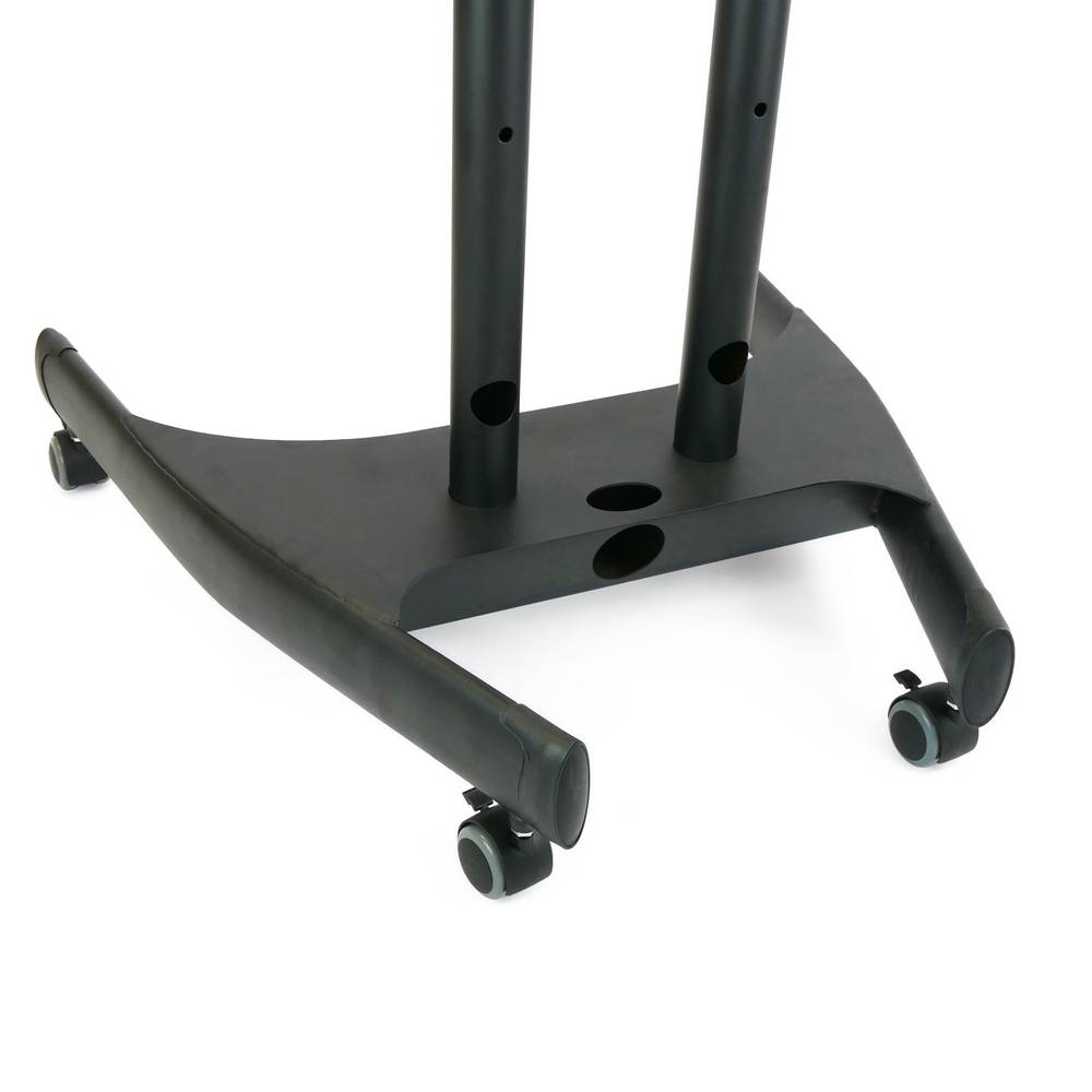 Soporte de pie para pantalla de TV plana con ruedas y estantería (32"-55")