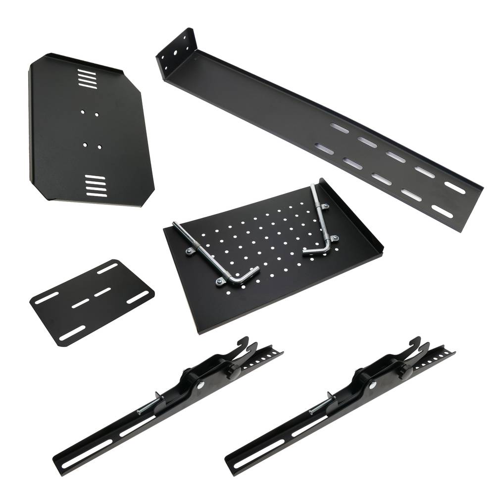 Soporte de pie para pantalla de TV plana con ruedas y estantería (32"-55")