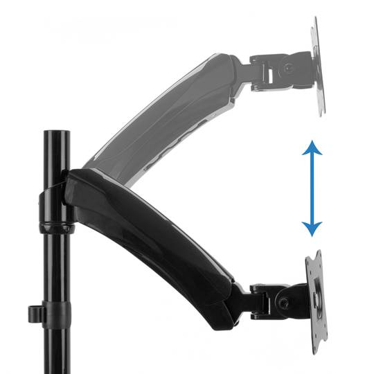 Desktop stand for monitor keyboard and mouse 13-27 inches adjustable