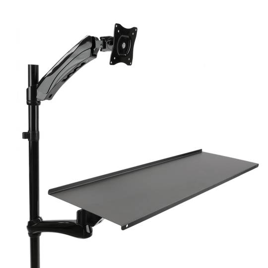 Desktop stand for monitor keyboard and mouse 13-27 inches adjustable