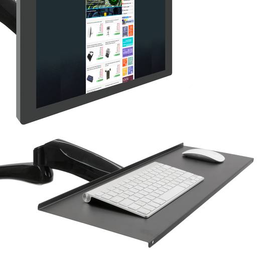 Desktop stand for monitor keyboard and mouse 13-27 inches adjustable